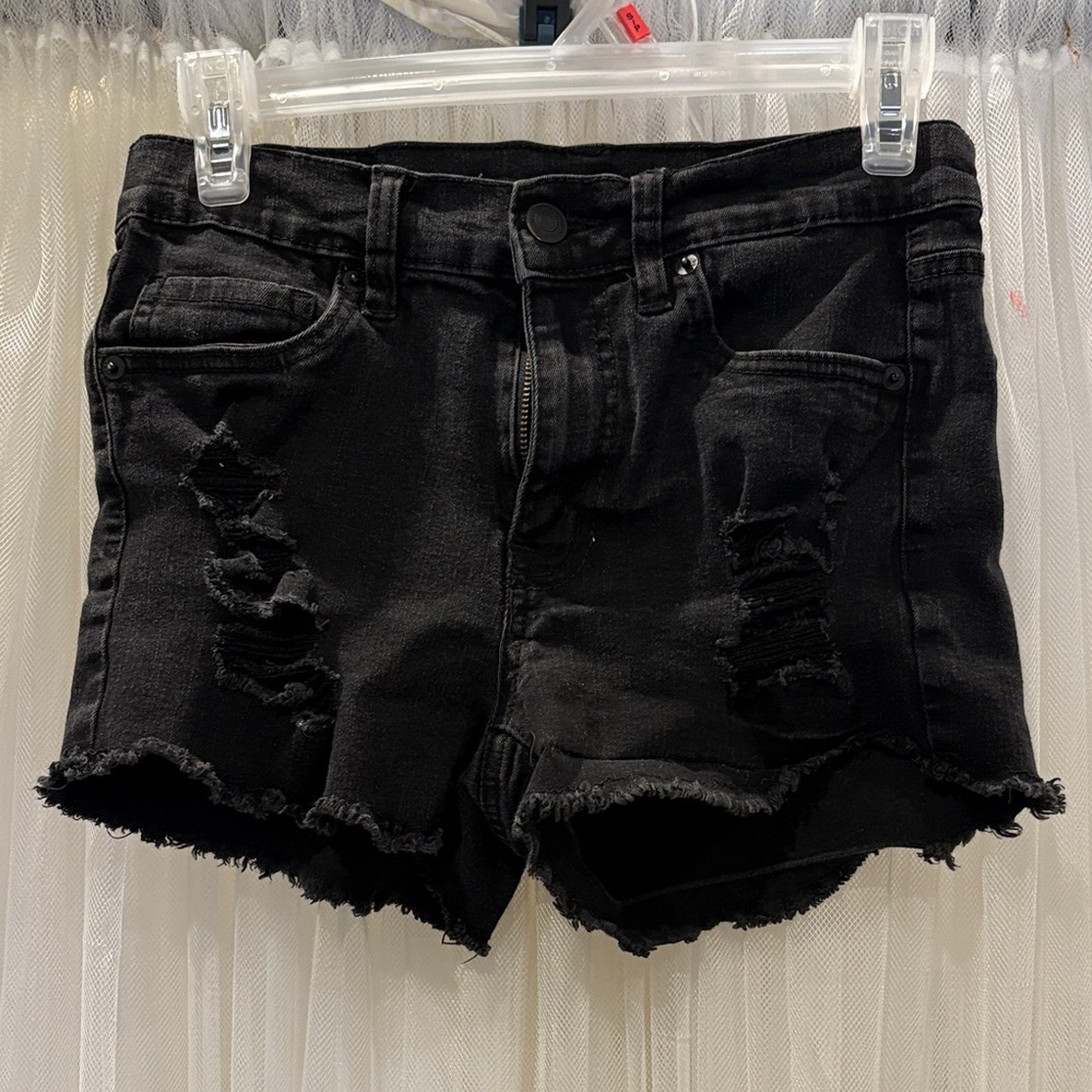 🔥4/$20 Aeropostale Black Ripped Jean Shorts🔥